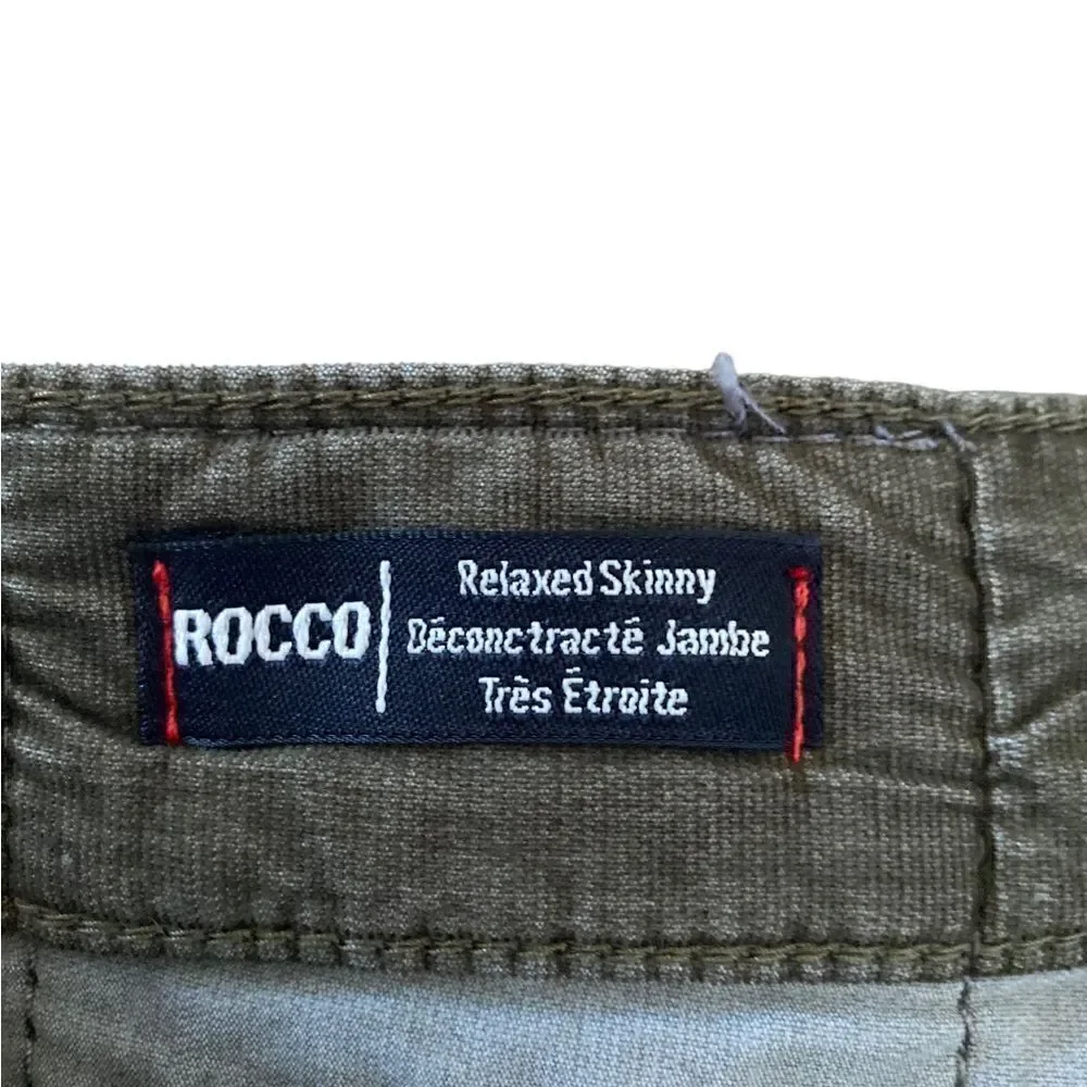 True Religion Rocco Green Corduroy Relaxed Fit Pants Size 34